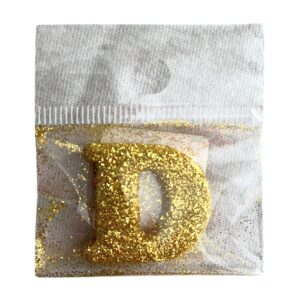 Fab Icing Gold Alphabet Letter D