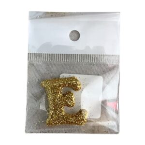 Fab Icing Gold Alphabet Letter E