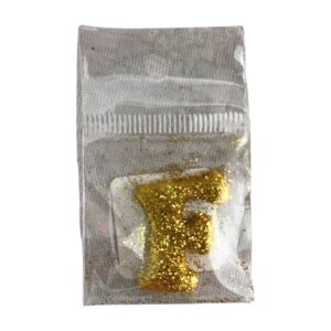 Fab Icing Gold Alphabet Letter F