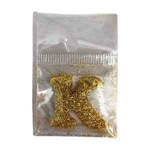 Fab Icing Gold Alphabet Letter K