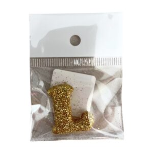 Fab Icing Gold Alphabet Letter L