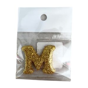 Fab Icing Gold Alphabet Letter M