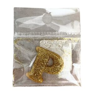 Fab Icing Gold Alphabet Letter P