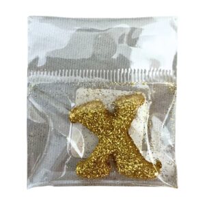 Fab Icing Gold Alphabet Letter X