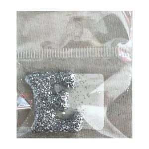 Fab Icing Silver Alphabet Letter E