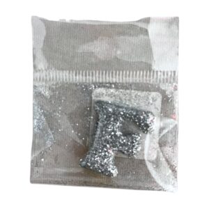 Fab Icing Silver Alphabet Letter F