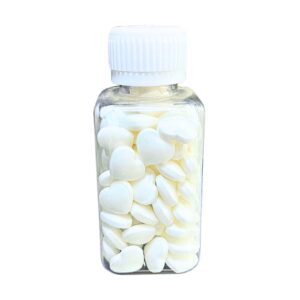 Deco White Hearts