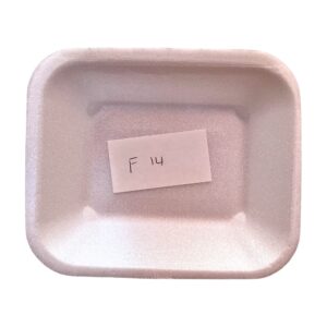 F14 White Polistiren Tray