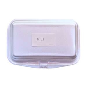 F41 White Polistiren Container