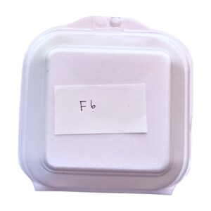 F6 White Polistiren Container