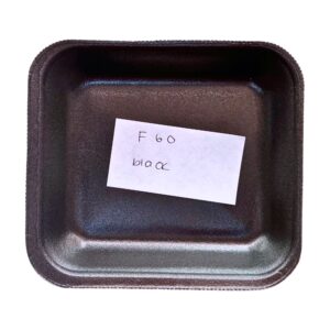 F60 Black Polistiren Tray