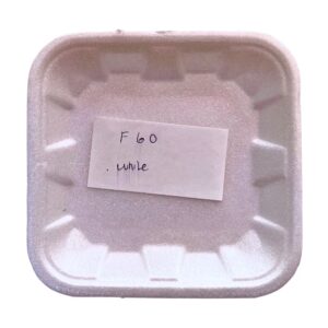 F60 White Polistiren Tray