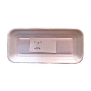 F65 White Polistiren Tray