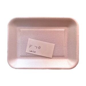 F70 White Polistiren Tray