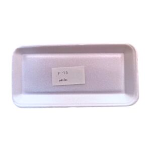 F75 White Polistiren Tray