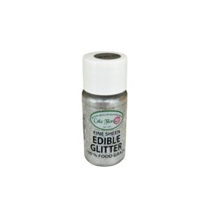 Fine Sheen Edible Glitter Silver 15ml