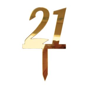 Mirror Double Numbers 21 Gold