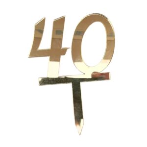 Mirror Double Numbers 40 Gold