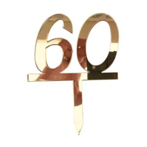 Mirror Double Numbers 60 Gold