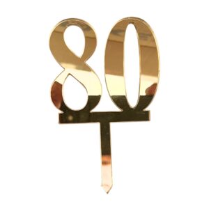 Mirror Double Numbers 80 Gold