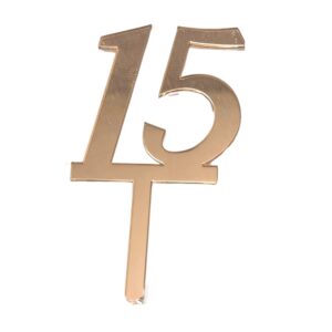 Mirror Double Numbers 15 Copper
