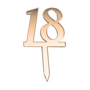 Mirror Double Numbers 18 Copper