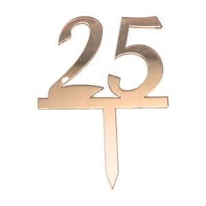Mirror Double Numbers 25 Copper