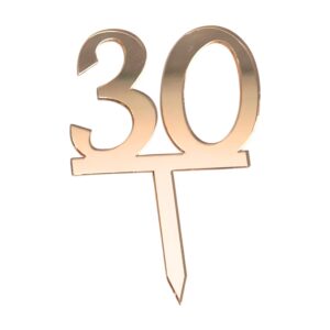 Mirror Double Numbers 30 Copper