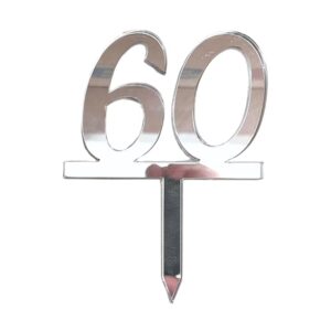 Mirror Double Numbers 60 Silver