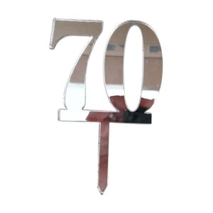 Mirror Double Numbers 70 Silver