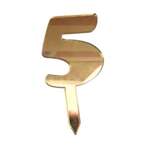 Mirror Numbers 5 Gold