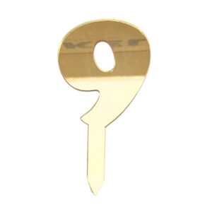 Mirror Numbers 9 Gold