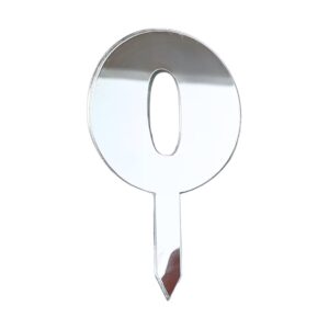 Mirror Numbers 0 Silver