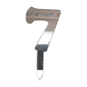 Mirror Numbers 7 Silver