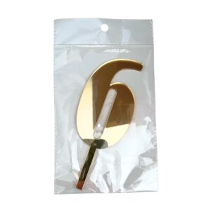 Mirror Single Number 6 Gold