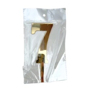 Mirror Single Number 7 Gold