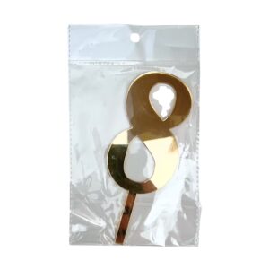 Mirror Single Number 8 Gold