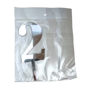 Mirror Single Number 2 Silver