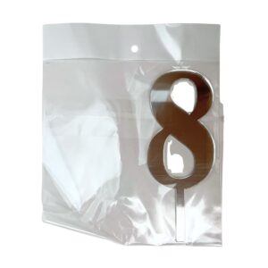 Mirror Single Number 8 Silver